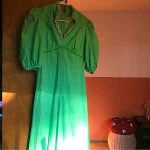 Cottagecore 70s vintage gown